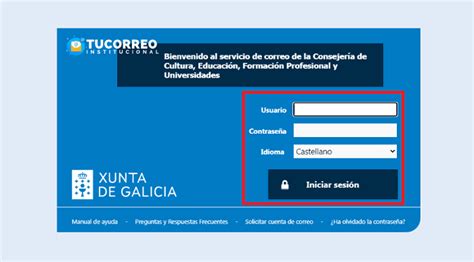 correo xunta iniciar sesión.